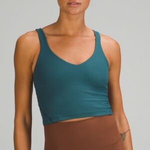 Lululemon Align Ribbed Tank Top A/B Cup Green Jasper size 8